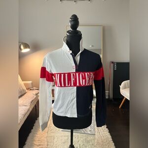 Tommy Hilfiger Womens Rugby Long Sleeve Polo T-Shirt